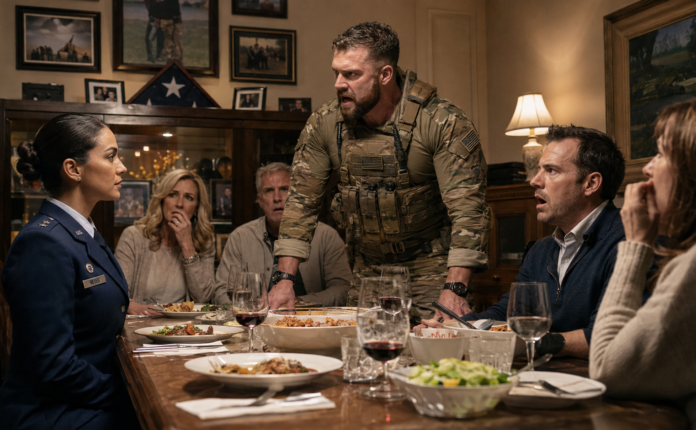 My Brother-in-Law Spent the Entire Family Dinner Mocking My “Safe Military Desk Job” to Impress His Delta Force Commander — But the Second I Quietly Revealed the Combat Call Sign Buried in Classified Files, the Room Went Silent… and His Boss Realized Our Families Shared a Secret Hidden for 25 Years My Brother-in-Law Spent the Entire Family Dinner Mocking My “Safe Military Desk Job” to Impress His Delta Force Commander — But the Second I Quietly Revealed the Combat Call Sign Buried in Classified Files, the Room Went Silent… and His Boss Realized Our Families Shared a Secret Hidden for 25 Years